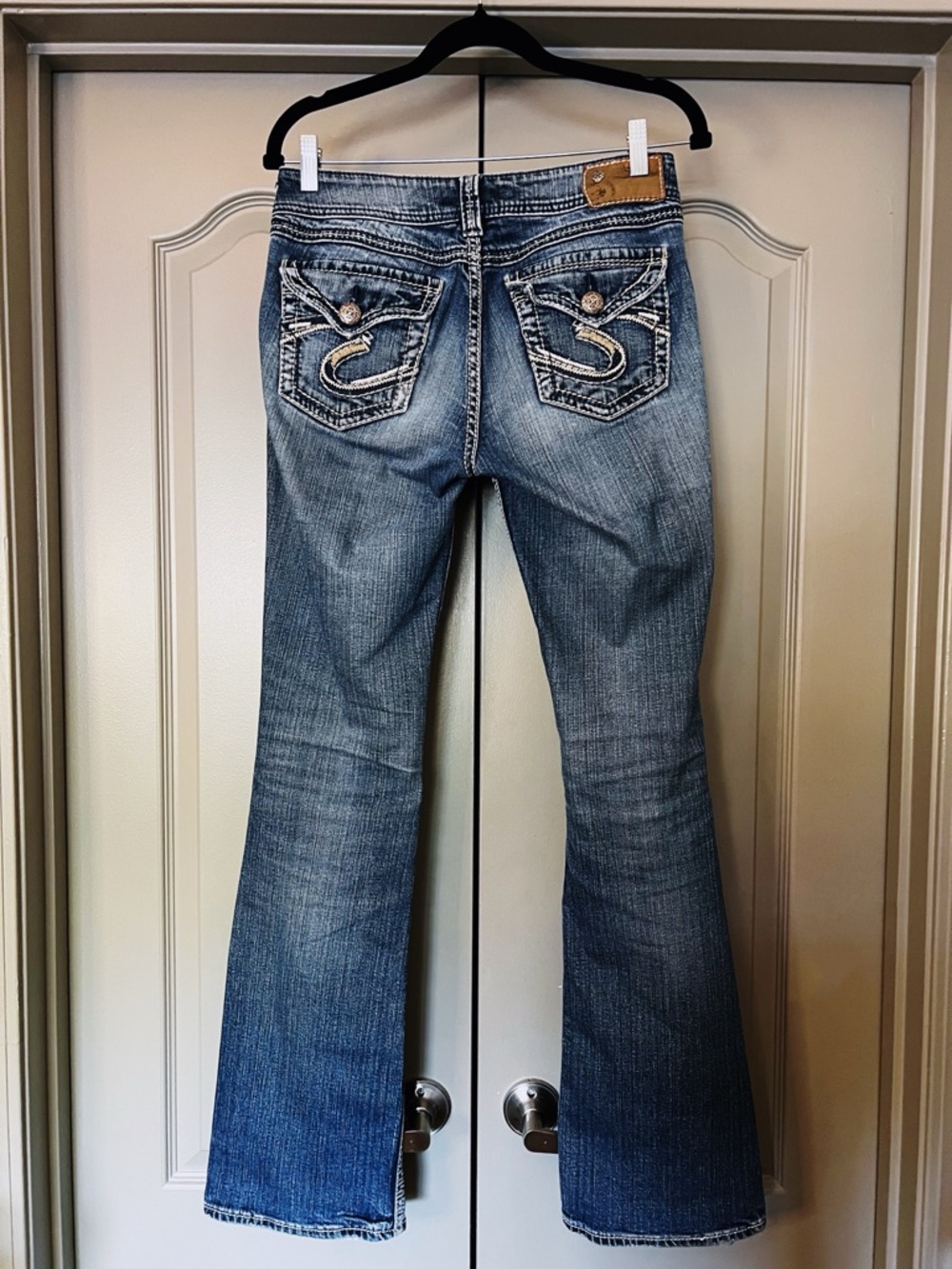 Silver Jeans Suki Bootcut Jeans 27x31 Y2K Boho Low Rise Flare Festival Denim - Picture 4 of 11